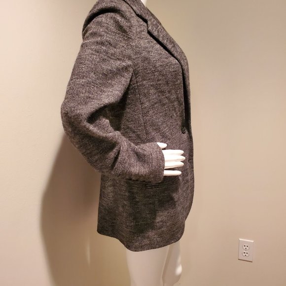 Vince Jackets & Coats Vince Herringbone Boyfriend Wool Jacket Black